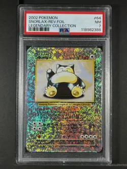 Snorlax Reverse Foil #64 2002 Pokemon Legendary PSA 7 250001 - Image 1