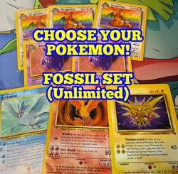 1999 Pokemon Fossil Set Unlimited Pick Your Card! Vintage WoTC (MOSTLY) NM - Image 1
