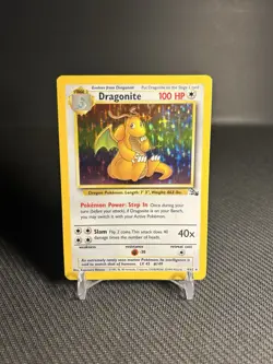 Pokemon TCG Dragonite 4/62 Fossil Holo MP - Image 1