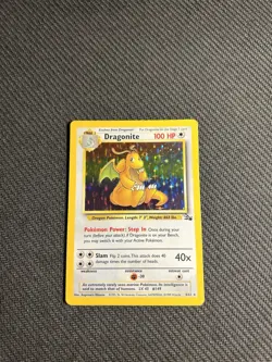 Pokemon TCG Dragonite 4/62 Fossil Holo MP - Image 3