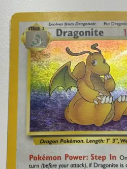 Pokemon Dragonite 4/62 - Fossil Unlimited Holo Rare Pokemon TCG MP-HP - Image 5