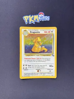 Pokemon TCG Dragonite Fossil 4/62 Holo Rare MP. - Image 1