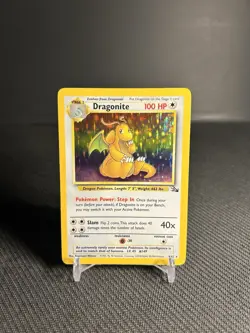 Pokemon TCG Dragonite 4/62 Fossil Holo Rare LP-/MP - Image 1
