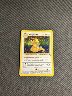 Pokemon TCG Dragonite 4/62 Fossil Holo Rare LP-/MP - Image 3