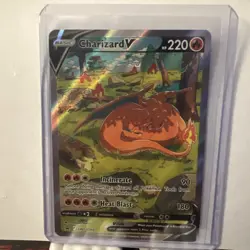 Pokemon TCG Charizard v SWSH260 Holo Rare Card Sword & Shield Promo - Image 1