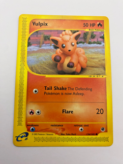 Pokemon Card - Non-Holo Vulpix 136/165 Expedition *EX* e-Card Common - Image 1