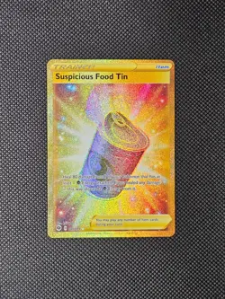 Pokemon TCG Suspicious Food Tin 080/073 Secret Rare Champions Path Gold Card - Image 1