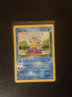 Squirtle 93/130 Base Set 2 Pokemon Card - LP / MP - Image 1