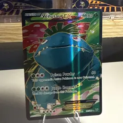 Pokemon TCG Venusaur EX 141/146 XY Base Set Ultra Rare Full Art Holo Card LP - Image 1