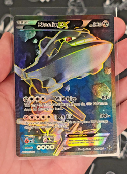 Pokemon TCG Steelix-EX Holo Full Art Ultra Rare Card Steam Siege 108/114 - NM - Image 1