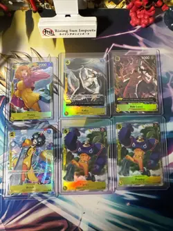 One Piece 6 Card Alt Art Lot Stussy Kaku Brook Franky ST29 Egghead Starter Deck - Image 1