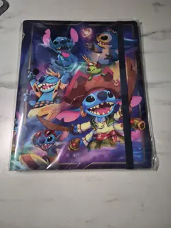 Disney Lorcana Stitch Binder Card Portfolio Album NEUF officiel 252 Cartes Max - Image 1