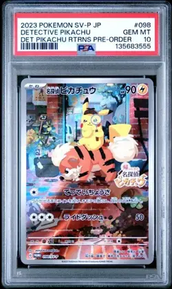 Detective Pikachu Returns 098/SV-P PSA 10 Promo Card Pokemon Pre-Order - Image 1