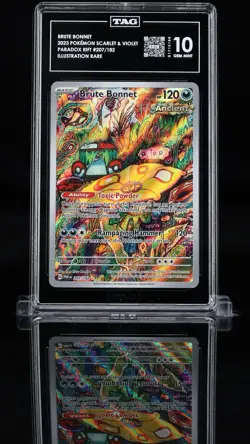 Pokemon TCG TAG 10 Brute Bonnet Card 207/182 Sv04: Paradox Rift Beautiful Card - Image 1