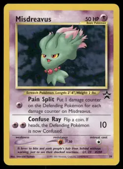 Pokemon Cards Misdreavus 39 Wizards Black Star Promos WOTC Promo NM *5 - Image 1