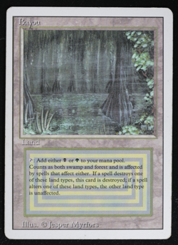 Bayou Dual Land Revised MTG Card Reserved List Magic the Gathering - Image 2