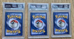 Base Set 2 Trio Blastoise (PSA 9) Charizard (8) Venusaur (7) Pokemon Cards WOTC - Image 2