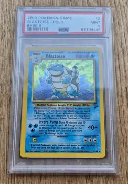 Base Set 2 Trio Blastoise (PSA 9) Charizard (8) Venusaur (7) Pokemon Cards WOTC - Image 3