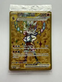 Pokemon TCG Cinderace EX SVP 163 Black Star Promo Card New Sealed - Image 1