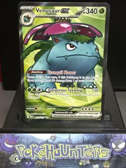 Pokemon Card Venusaur EX 182/165 Scarlet 151 Full Art Ultra Rare Near Mint - Image 1