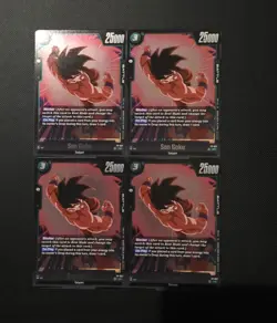 4 × Son Goku Dragon Ball Super Fusion World Promo Card FP-027 NM/M Playset - Image 1