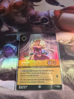 Aurora Holding Court Epic Holo Foil Card 206/204 Fabled Lorcana - Image 1