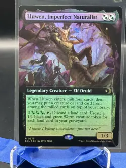 Lluwen, Imperfect Naturalist (Extended Art) Lorwyn Eclipsed Foil NM 375 - Image 1