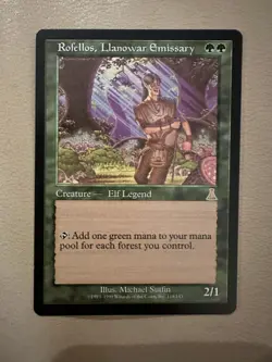 MTG - Rofellos, Llanowar Emissary - Urza's Destiny - LP - Image 1