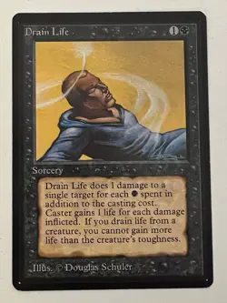 Magic the Gathering MTG Beta Drain Life LP+ (Beta Bob) - Image 1