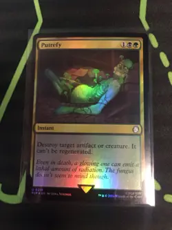 MTG Magic The Gathering Putrify Foil PIP Golgari Instant Fallout - Image 1