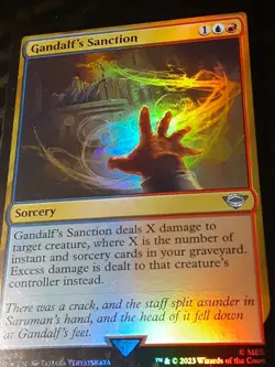 Gandalf's Sanction FOIL , Lord of the Rings , Near M, MTG ,FREE SHIPPING - Image 3