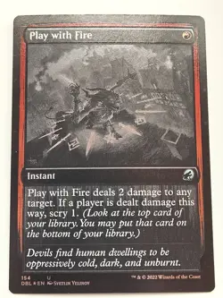 1x Play with Fire - NM ENG MTG - Innistrad:Double Feature FOIL - Image 1