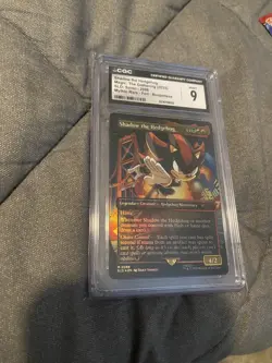 2025 MTG MAGIC SECRET LAIR SHADOW THE HEDGEHOG SONIC 2086 BORDERLESS FOIL CGC 9 - Image 1