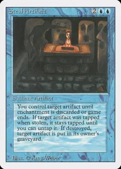 4x Steal Artifact - MP - Revised - mtg - SPARROW MAGIC - Image 1
