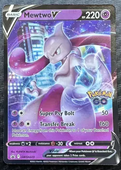 Mewtwo SWSH223 Black Star Promos GO Stamped Ultra Rare Holo Pokemon TCG 2022 NM - Image 3