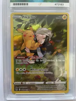 Pokemon Pikachu Special Art TG05/TG30 2022 Lost Origin Trainer Gallery ACE 6 EX - Image 2
