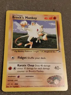 Pokemon - Lot Of 3 - Brocks/Blaines Mankey - Gym Heroes, Gym Challenge - Image 2