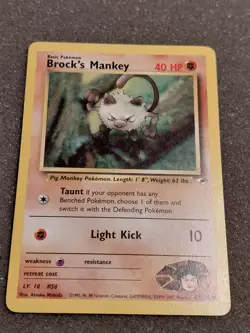 Pokemon - Lot Of 3 - Brocks/Blaines Mankey - Gym Heroes, Gym Challenge - Image 4