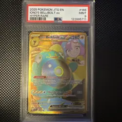 2025 POKEMON JTG EN-JOURNEY TOGETHER HYPER RARE #188 IONO'S BELLIBOLT EX PSA 9 - Image 1
