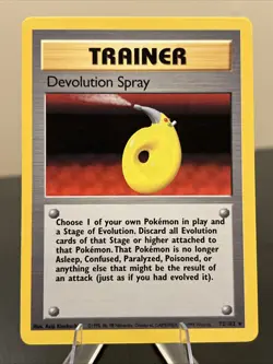 Pokemon Devolution Spray 072/102 Base Set (Shadowless) Regular - Image 1