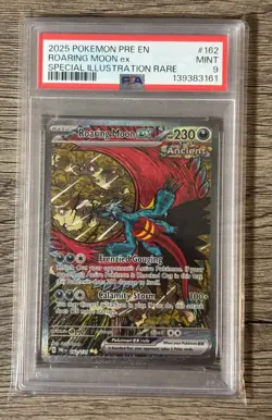2025 Pokemon Roaring Moon ex 162/131 PRE EN Special Illustration Rare- PSA 9 - Image 1