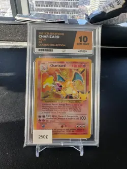 Pokemon Charizard 4/102 Celebrations Ace 10 Perfect Sub Grades - Image 1