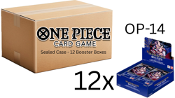 One Piece OP14 The Azure Sea's Seven Booster Boxes Sealed Case (12 Boxes) - Image 1
