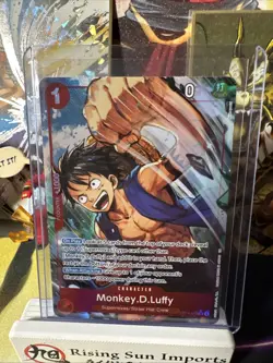 ONE PIECE TCG Monkey D. Luffy SR Alt Art OP14-013 The Azure Sea's Seven - Image 1