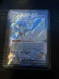 Pokemon TCG Gardevoir EX Full Art Shiny Rare Holo Card 217/091 Paldean Fates - Image 1