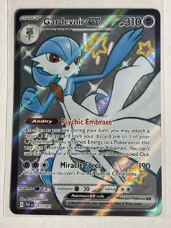 Gardevoir ex 217/091 - Paldean Fates Shiny Ultra Rare Pokemon Card NM - Image 1