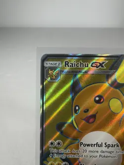 Pokemon TCG Raichu GX Full Art SM90 Black Star Promo 2017 - Image 3