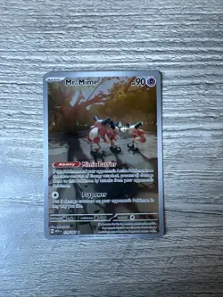 Pokemon TCG Mr. Mime Scarlet Violet-151 Illustration Rare Card 179/165 - Image 1