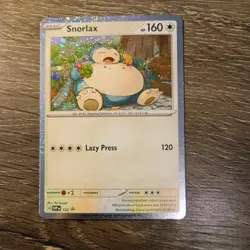 Pokemon TCG Snorlax SVP 122 Cosmos Holo Twilight Masquerade Promo NM - Image 1