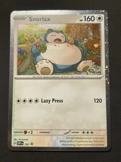 Pokemon TCG Snorlax SVP 122 Cosmos Holo Twilight Masquerade Promo NM - Image 1